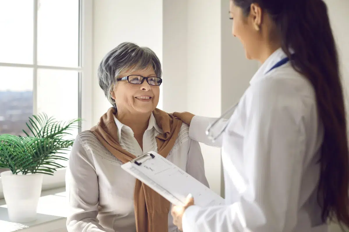Older Patient Taking Health Advice From Doctor