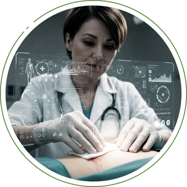 Wound care at hospital